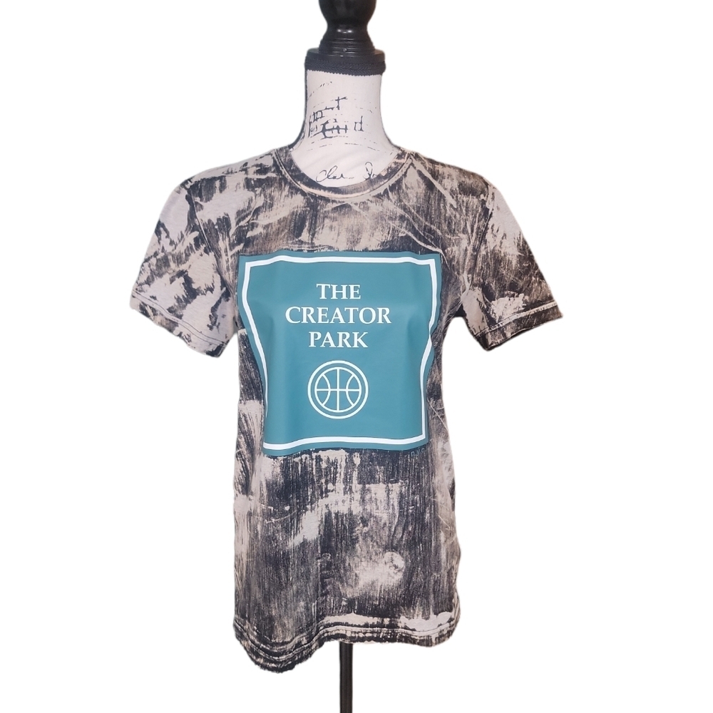Custom‎ Adidas Climalite Bleached TShirt The Creator Park Size Small